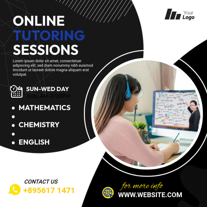 Online Learning Courses Ad Template | PosterMyWall