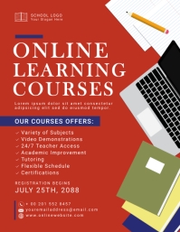 Online Learning Courses Advertisement Template | PosterMyWall