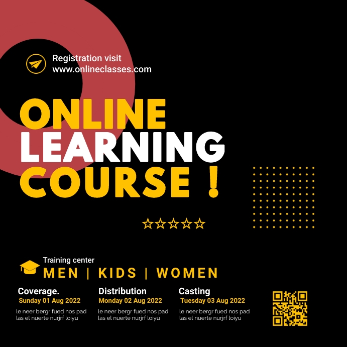 Copy of online learning courses | PosterMyWall