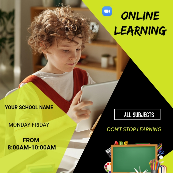 Online learning Instagram Post template