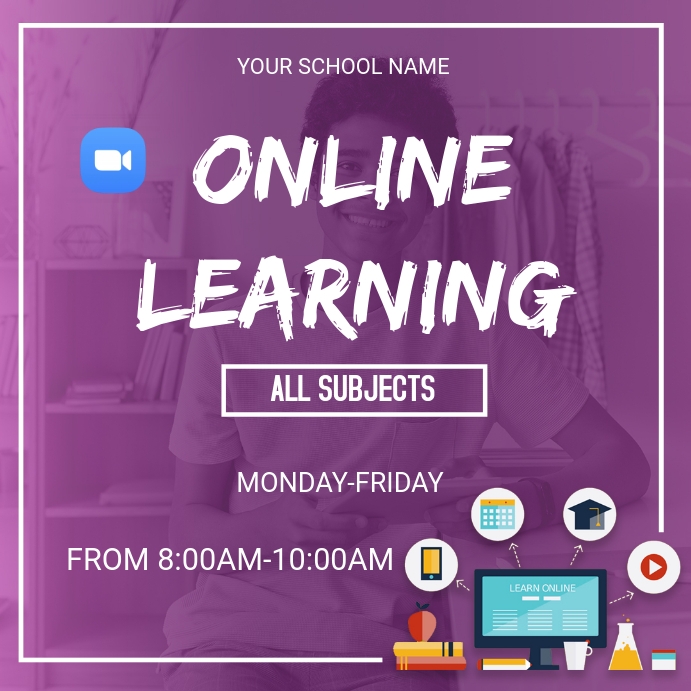Internet Learning Session Poster Copy of Online learning | PosterMyWall