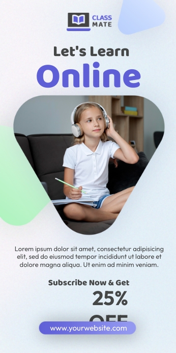 Online Learning Flyer Template | PosterMyWall