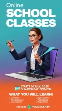 Online Learning Instagram Story template