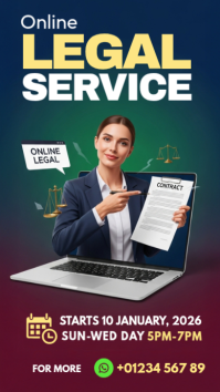 Online Legal Service Instagram Story template