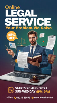 online legal services Instagram-Story template