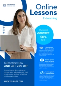 Online Lessons Template A5