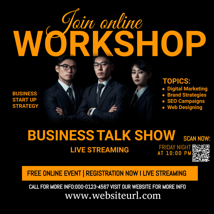 Online Live Session Post Template | PosterMyWall