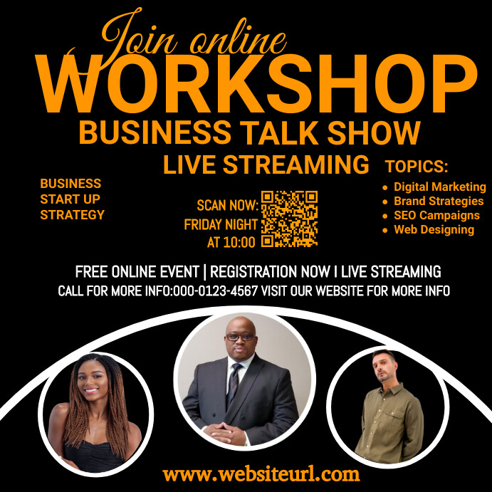 Plantilla de Online Live Session Post | PosterMyWall