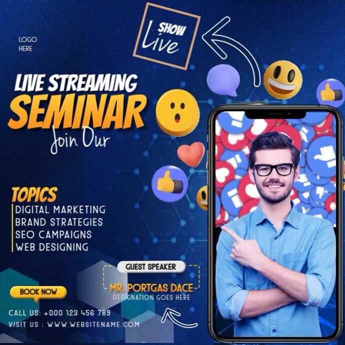 Copy of Online Live Streaming Ads | PosterMyWall