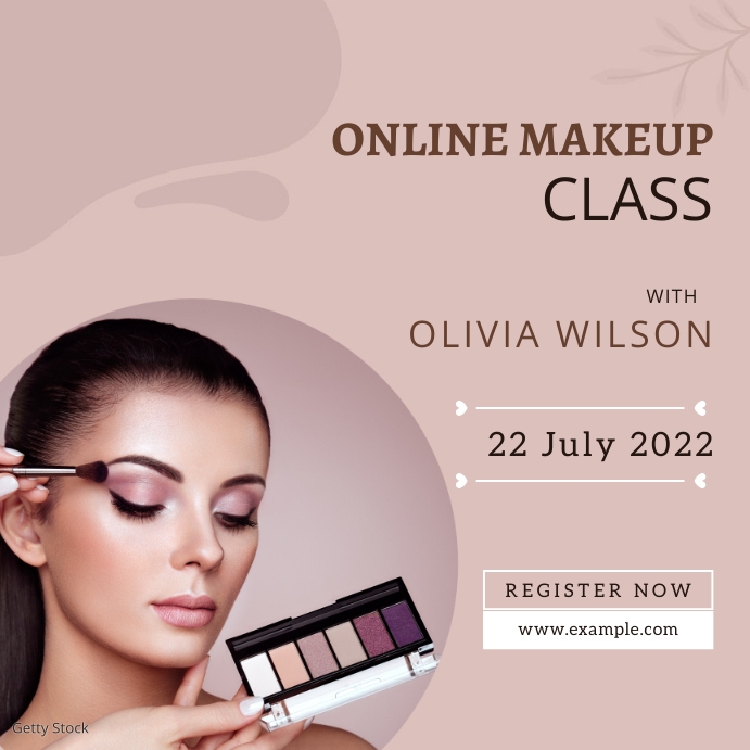 Makeup Course Post Design Online Makeup Class Template | PosterMyWall
