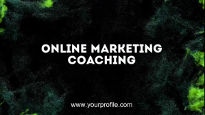 Hitam Online Marketing Coaching Facebook Cover Video Template