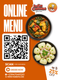 QR Menu Flyer Template | PosterMyWall