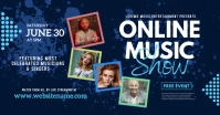 Online Music Show Facebook Shared Image template