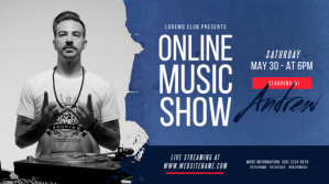 Online Music Show Twitter Post template