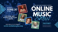 Online Music Show Twitter Post template