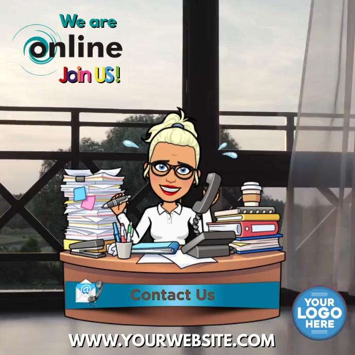 Online Office Template PosterMyWall