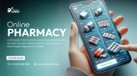 Online Pharmacy Ad Publicación de Twitter template