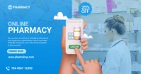 Online Pharmacy Ad Facebook Shared Image template
