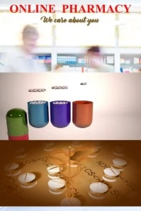 Online Pharmacy Template Плакат