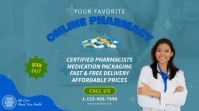 Online Pharmacy Video Ad 数字显示屏 (16:9) template