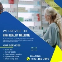 Online Pharmacy Video Ad Instagram Post template