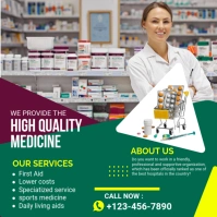 Online Pharmacy Video Ad Post Instagram template