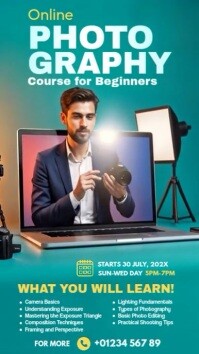 Online Photography Course Instagram Reel template