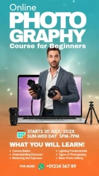 Online Photography Instagram Story template