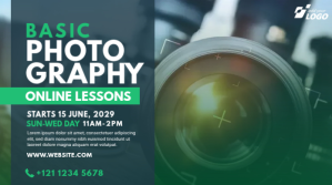 Online Photography Lessons Advert Twitter 帖子 template