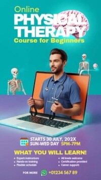 Online Physical Therapy Class Instagram Story template