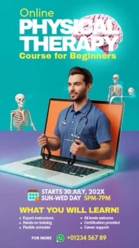 Online Physical Therapy Class Instagram Story template