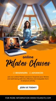 online pilates classes Instagram Story template