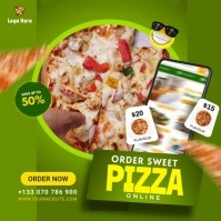 online pizza menu Pos Instagram template