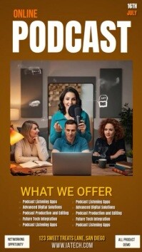 online podcast service Instagram Story template