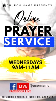 online prayer meeting Instagram Story template
