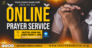 online prayer service ภาพที่แชร์บน Facebook template