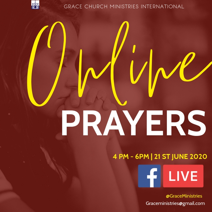 ONLINE PRAYERS TEMPLATE PosterMyWall