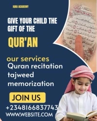 Online Qur'an School Instagram Portrait template