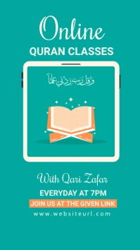 Online quran classes, islamic, event Instagram Story template
