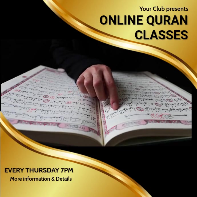 Online quran classes,quran,event,retail Instagram Post template