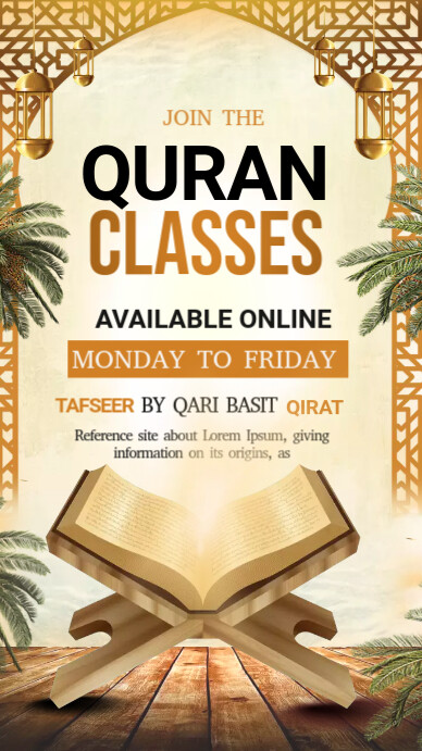 Online Quran classes,Quran,ramadan Instagram Story template