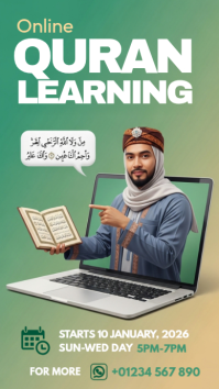 Online Quran Learning Instagram Story template