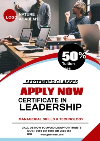 Online School A3 template