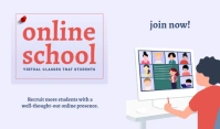 Online School Template Etiqueta