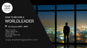 Black Leadership Seminar Facebook Cover Video Template