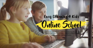 Cinzento Online School for Kids Facebook Shared Image Template