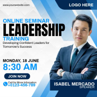 Online Seminar Leadership Training Instagram 帖子 template