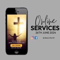 online service Instagram Post template