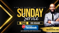 ONLINE SERVICE FLYER Facebook Cover Video (16:9) template