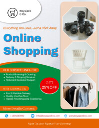 Online Shopping Flyer Template